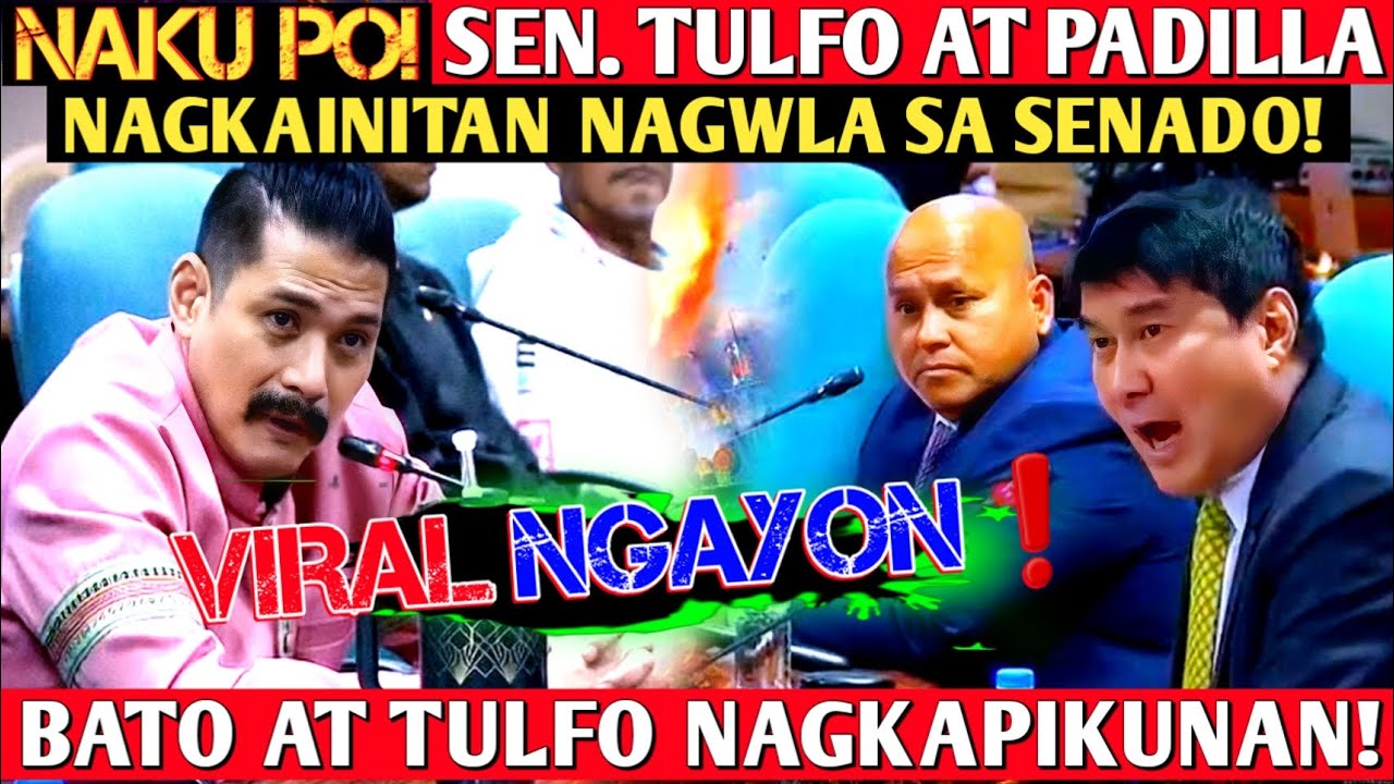 Naku po! sen. Robin Padilla,Raffy Tulfo at Bato nagkainitan nagwala sa senado!