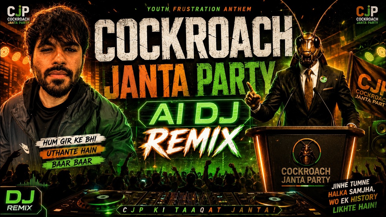 Cockroach Janta Party (CJP) | AI dj Remix | Viral Song
