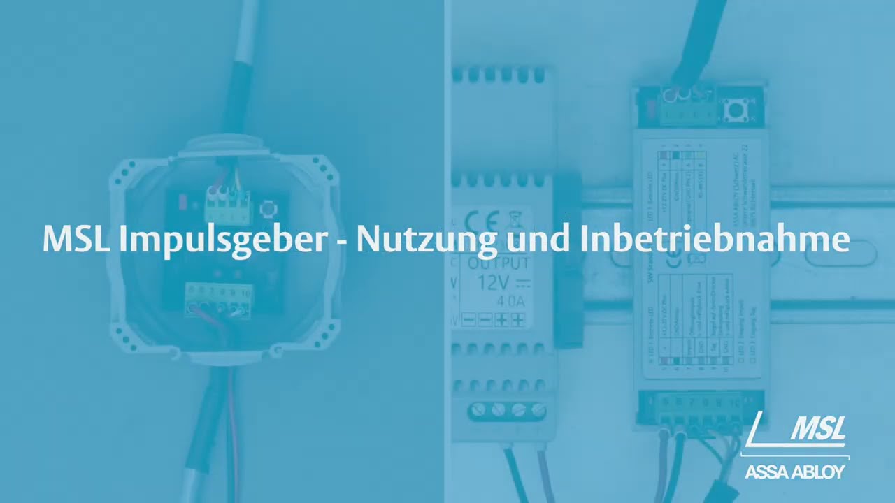 MSL Impulsgeber - Nutzung und Inbetriebnahme