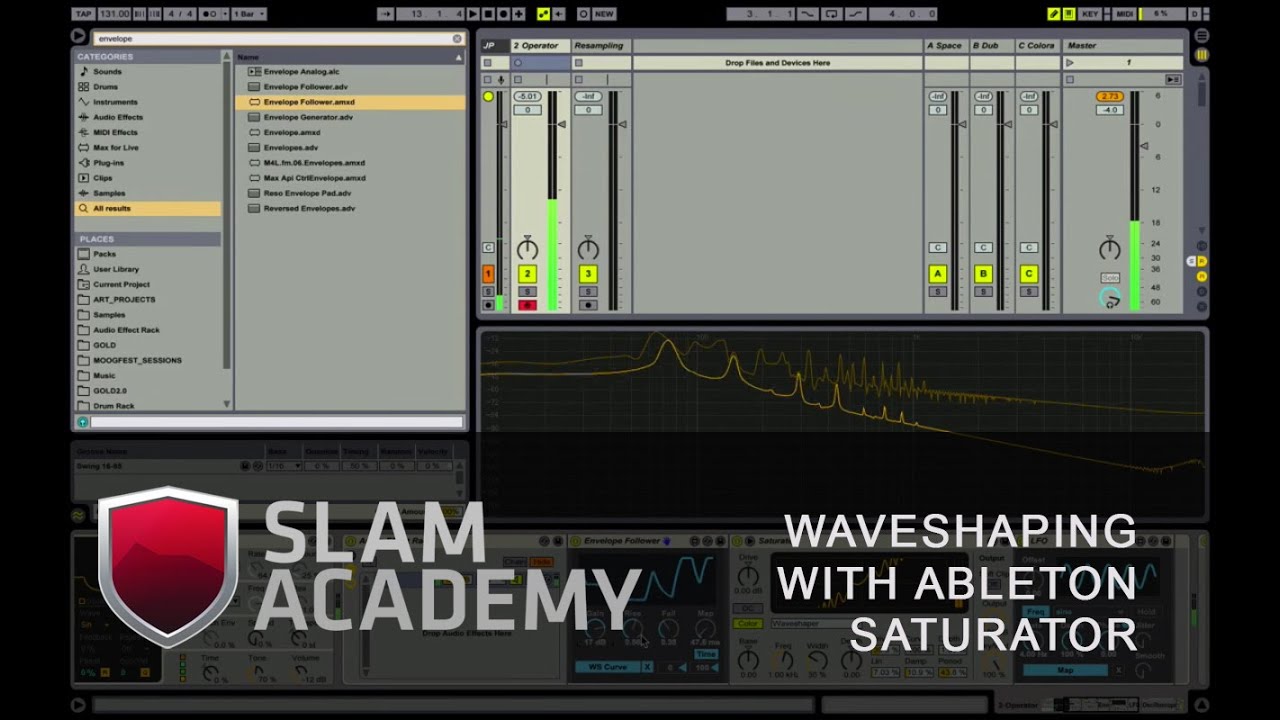 Sound Design Tutorial: Waveshaping with Ableton Saturator