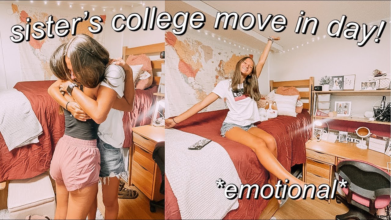 moving my sister into her college dorm *indiana university* || surprising her on college move in day