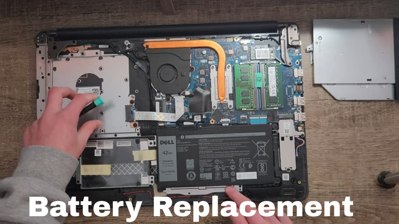 How to Dell Laptop Battery Replacement -  Dell Inspiron 17 3793 (3000)
