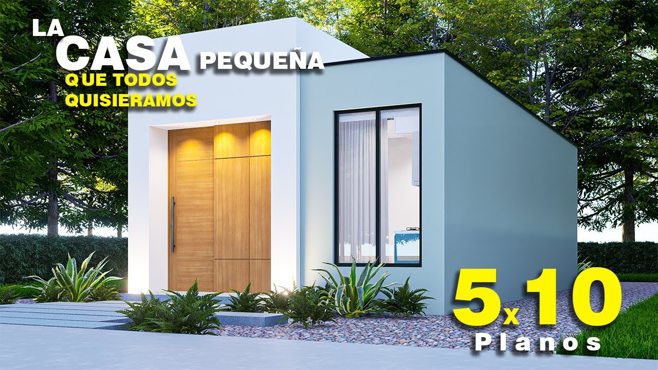 5x10 metros, CASA PEQUE&Ntilde;A y HERMOSA de 50 m&sup2; | Dise&ntilde;o Inteligente, Minimalismo y Tiny House
