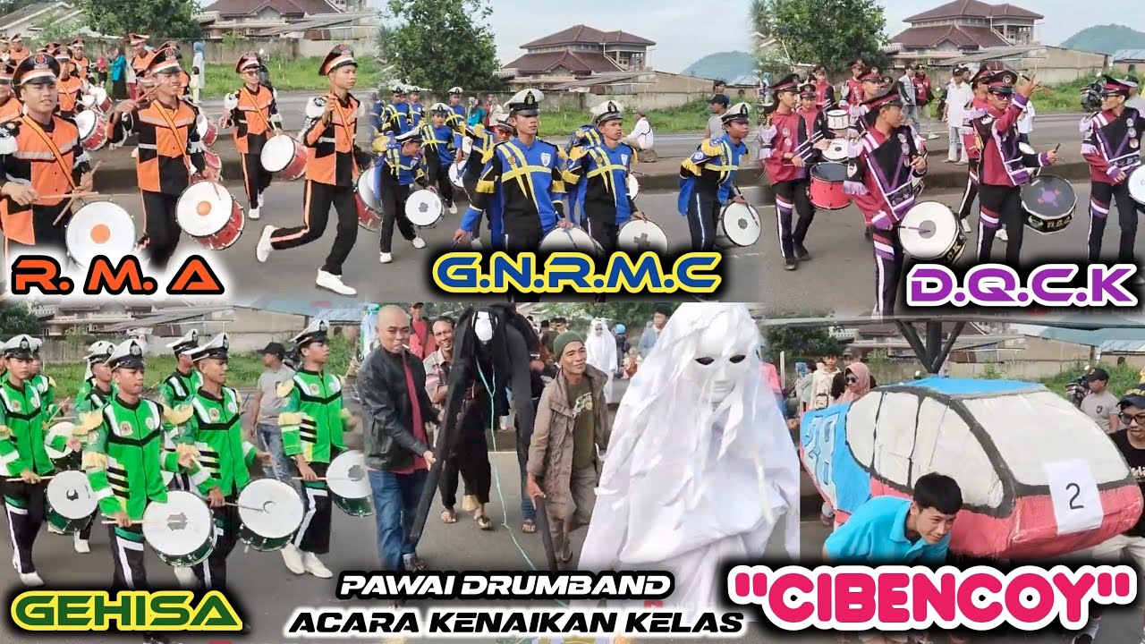 PAWAI DRUMBAND ACARA SAMENAN DI CIBENCOY BERSAMA 4 GRUP DRUMBAND TOP (GNRMC, DQCK, RMA, GEHISA)