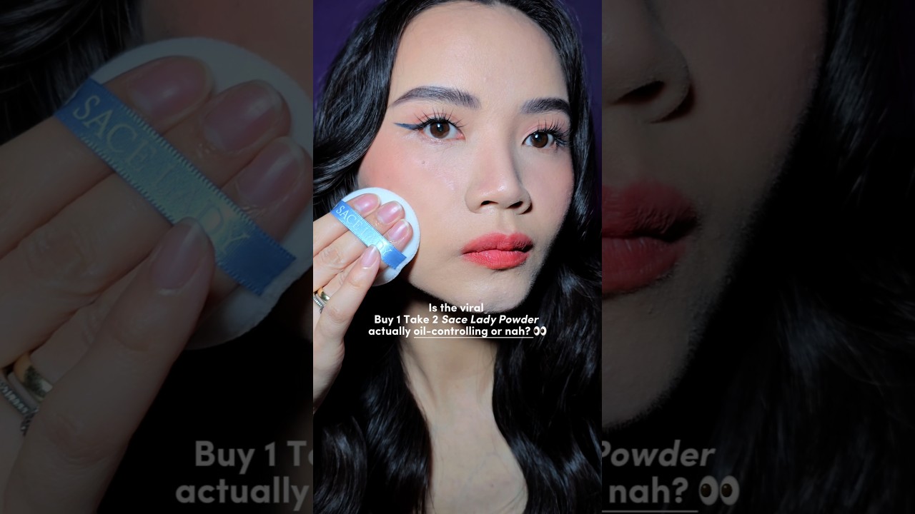 trying the viral Sace Lady B1t1 powder  #facepowderforoilyskin #sacelady  #facepowder #mattepowder