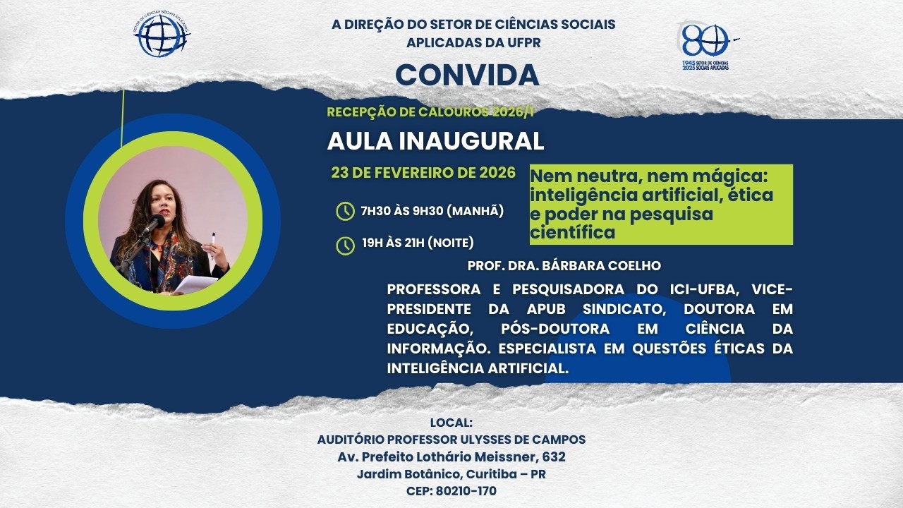 Recepção de calouros 2026/1 - Aula Inaugural