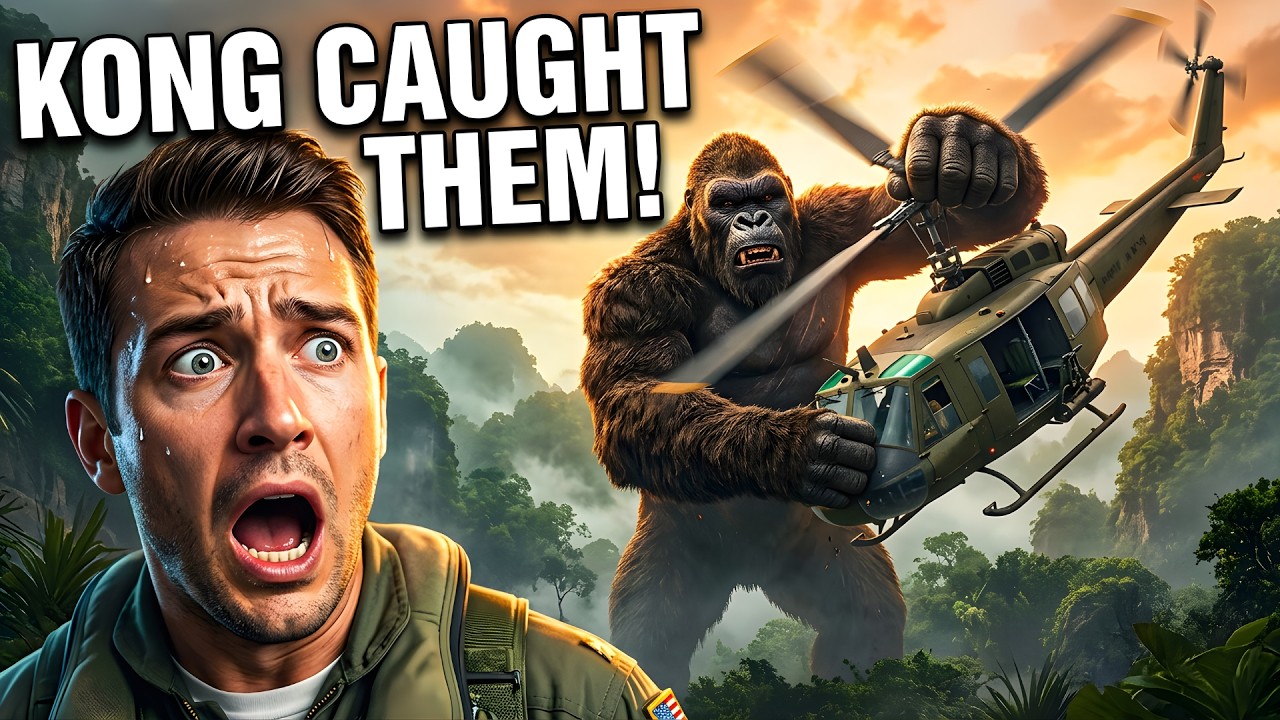 They Landed on a Forbidden Island… Then Kong Grabbed Their Helicopter!