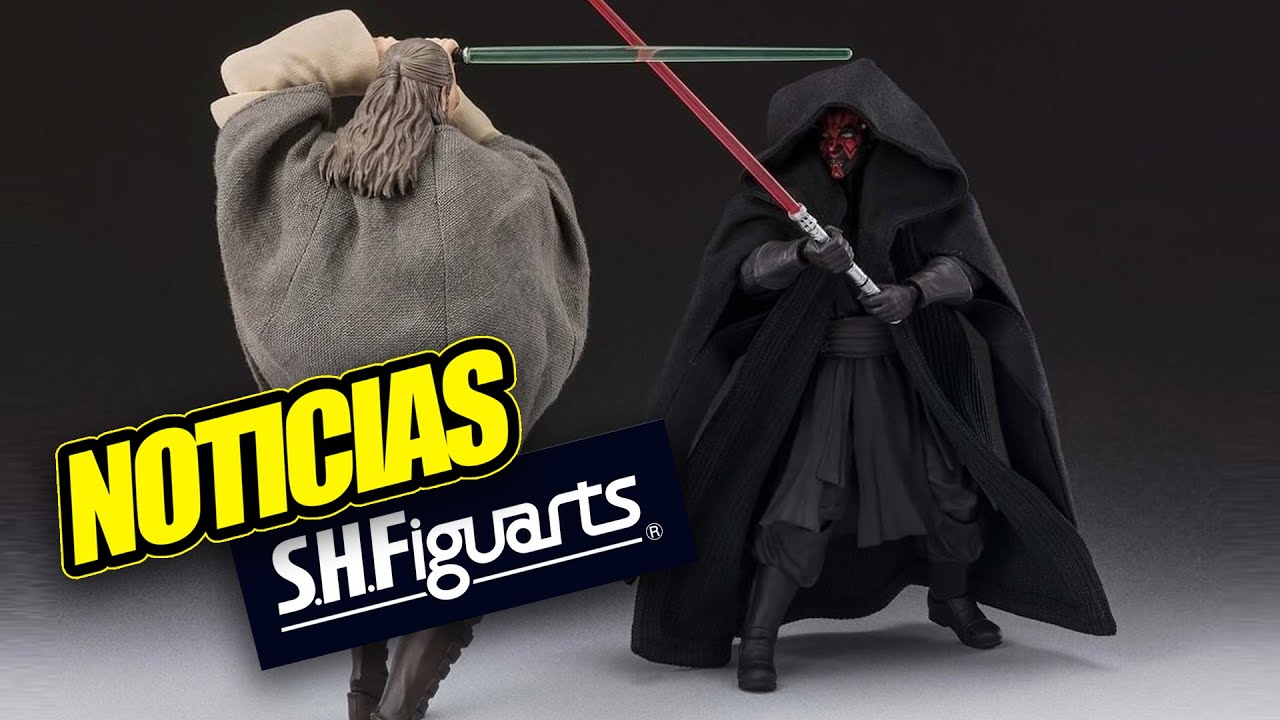 QUI GON JINN Y DARTH MAUL DE SH FIGUARTS