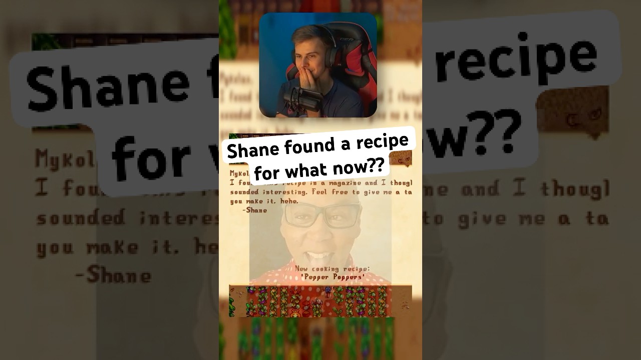 Shane found a recipe of what now? #shorts #stardewvalley