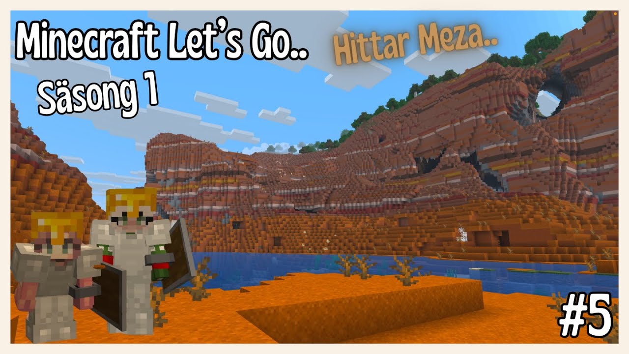 Minecraft Let's Go🦋#5🦋Hittar Meza, bloomor + pandor😍
