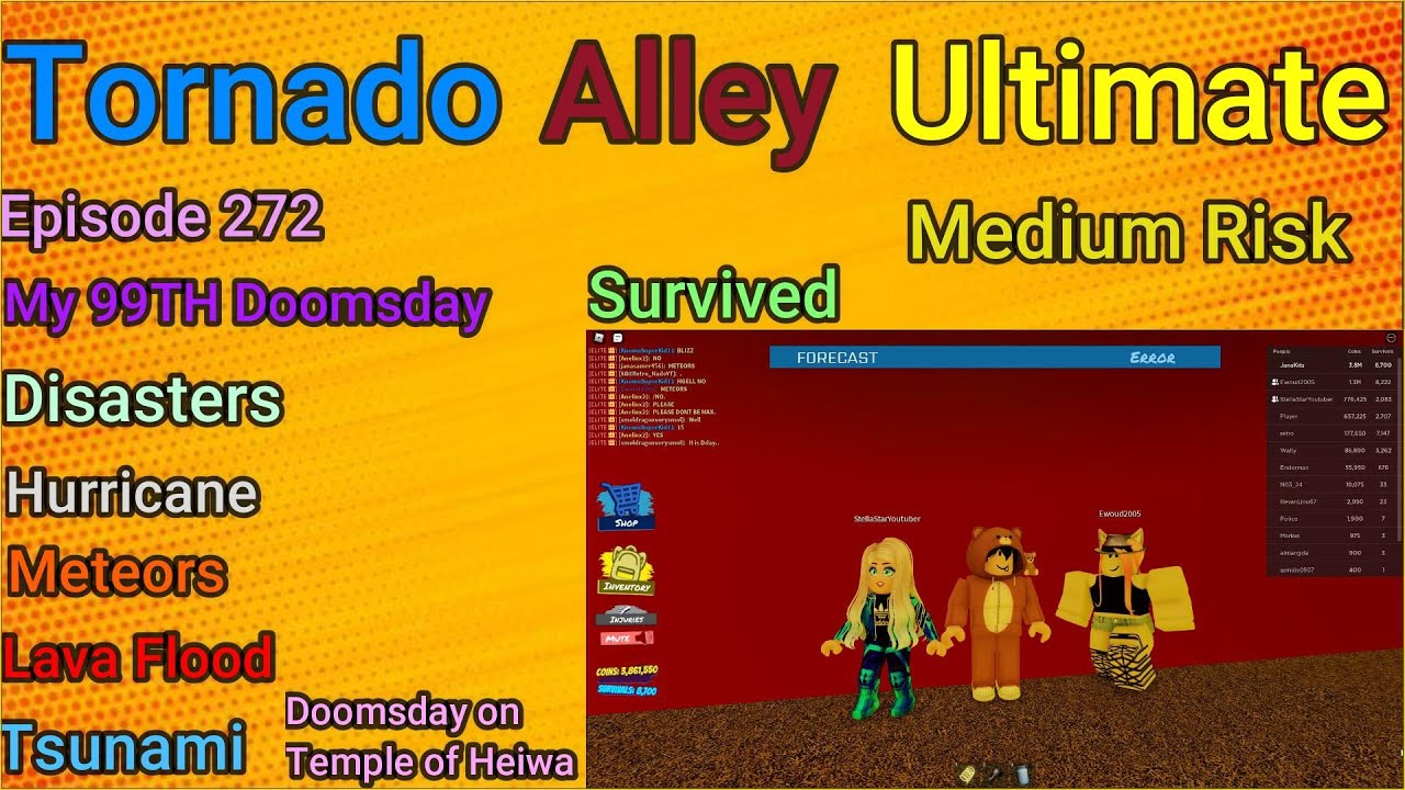 Roblox Tornado Alley Ultimate Episode 273 My 99TH Doomsday Win With Lucifer and Stella