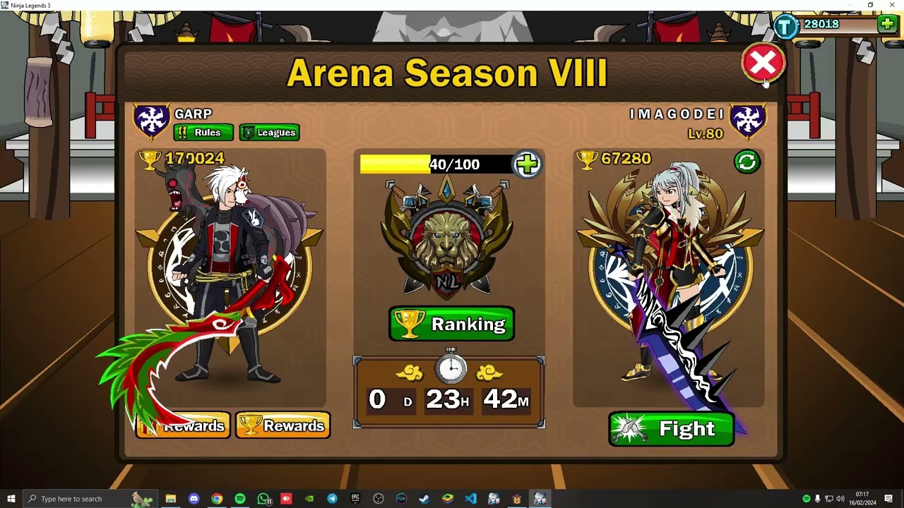 Ninja Legends - Season 8 Arena - EPIC FIGHT EARTH VILLAGE
