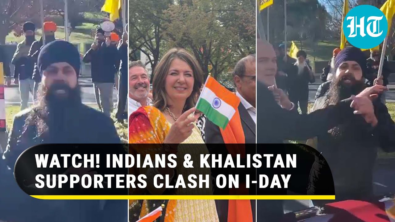 Khalistan Supporters Clash With Indians, Disrupt I-Day Event In Australia; Tricolour Burnt In Canada