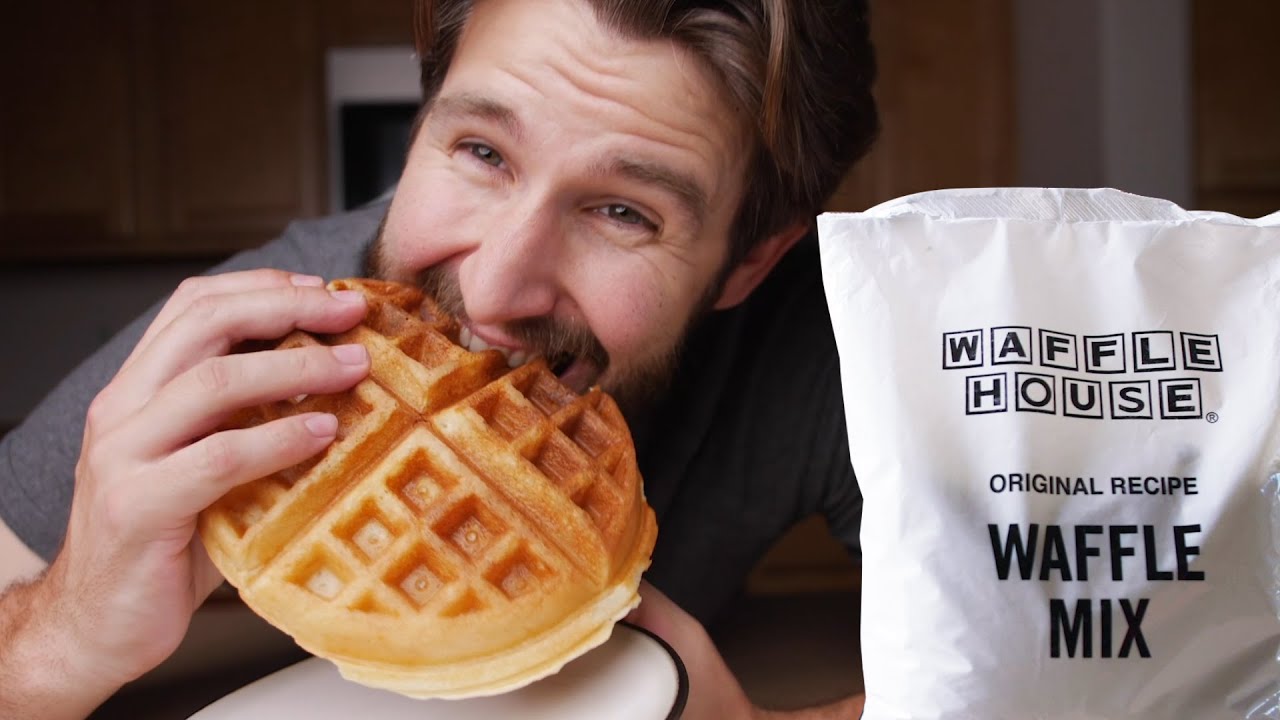 Waffle House Waffles with Official Mix and Recipe | Made at Home