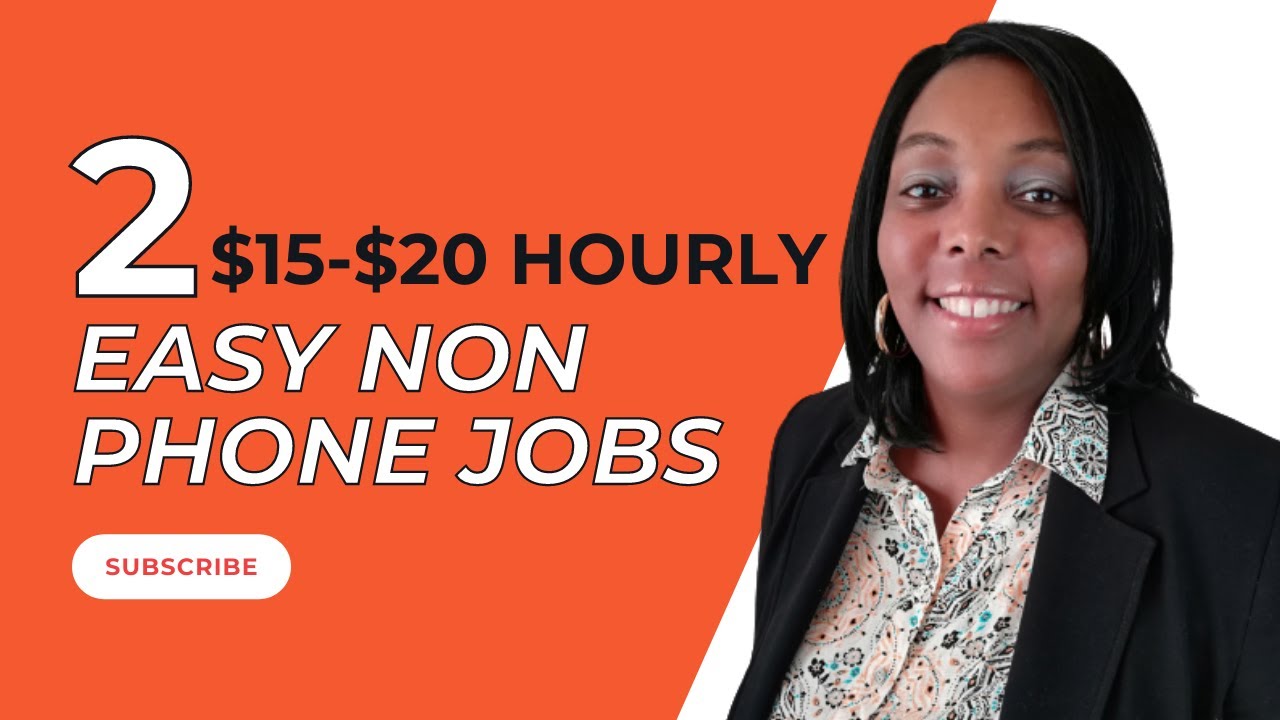 Easy Non Phone Work From Home Jobs| No Experience 2022