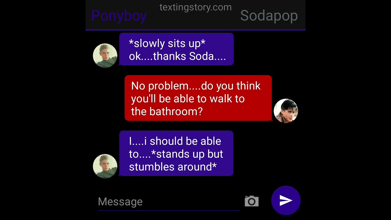 Pony gets sick. Pt 1 ~ The Outsiders TextingStory