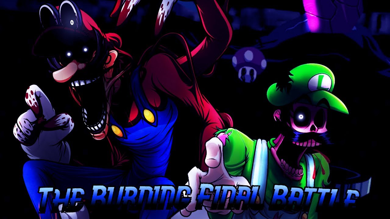 The Burning Final Battle [All Stars (Act 4) But IHY Luigi sings it] Friday Night Funkin' Cover 💖✨