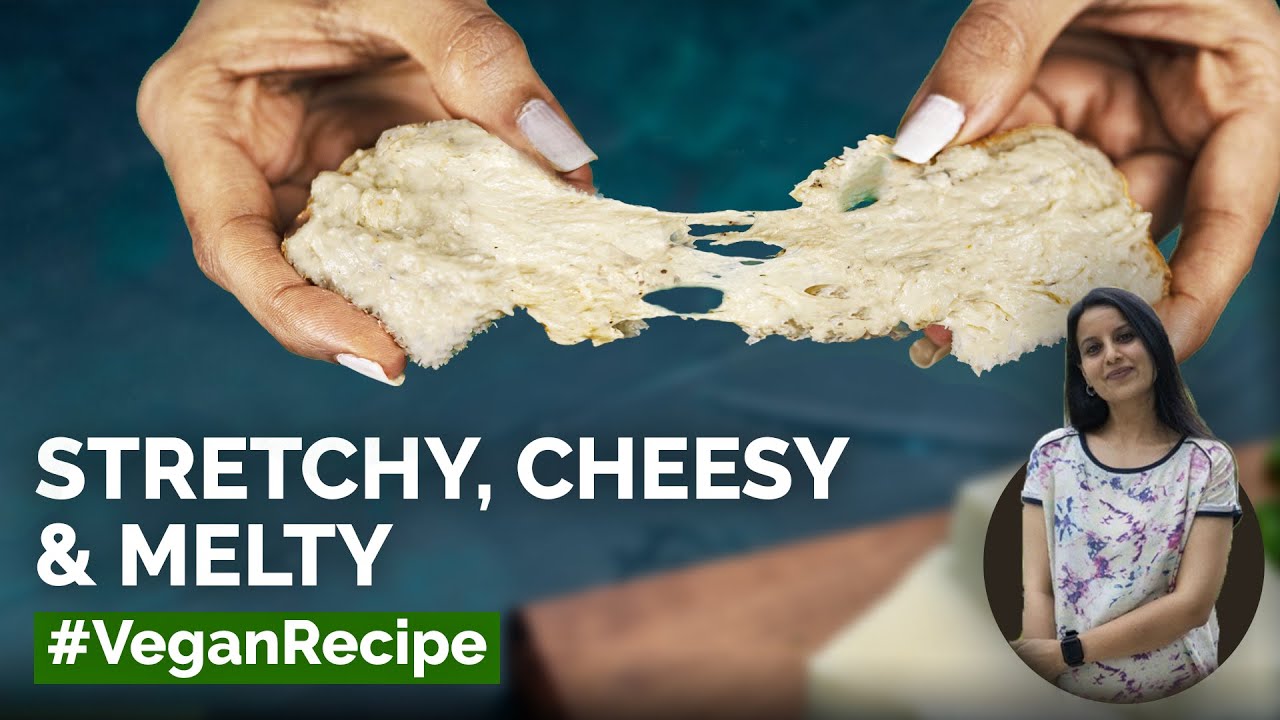 Vegan Cheese | Secret Recipe Revealed!! | Mozzarella cheese | Meltable and Stretchy Cheese
