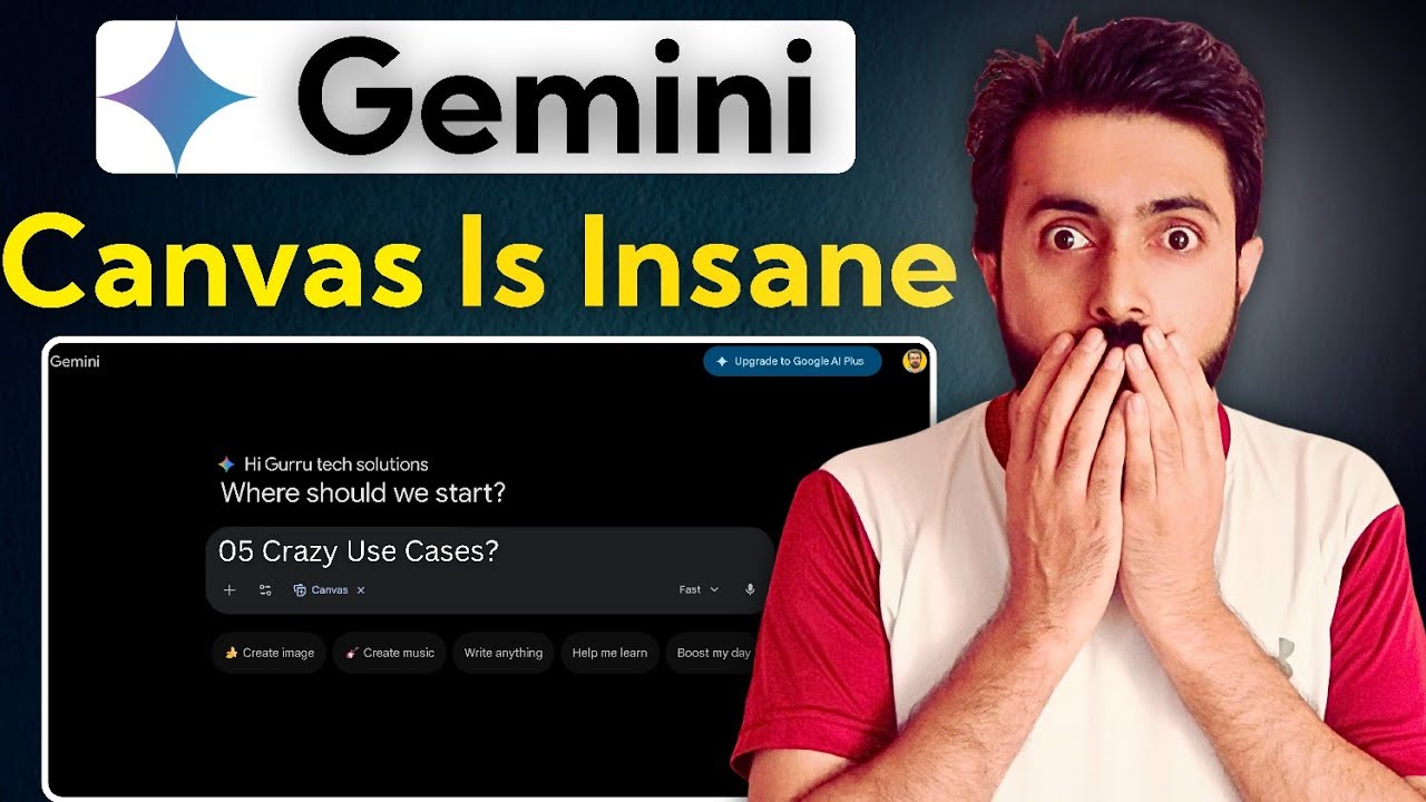 Топ-5 потрясающих вариантов использования Gemini Canvas