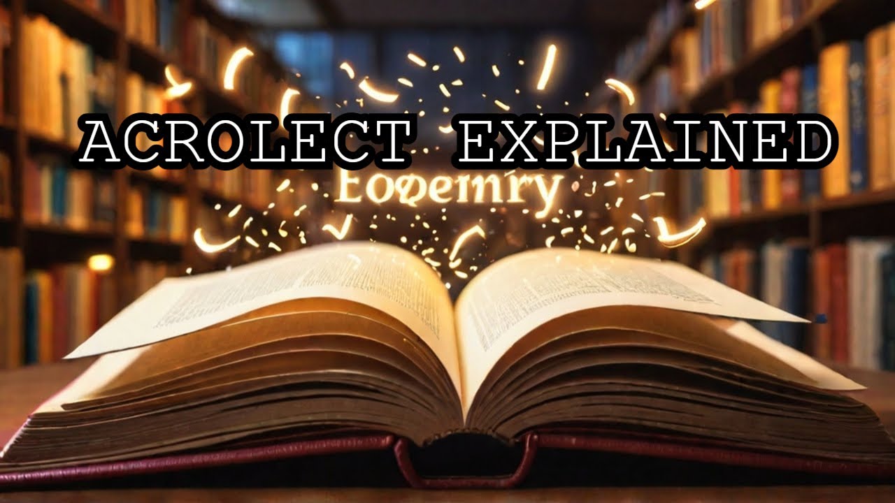 English Vocabulary: acrolect (noun)