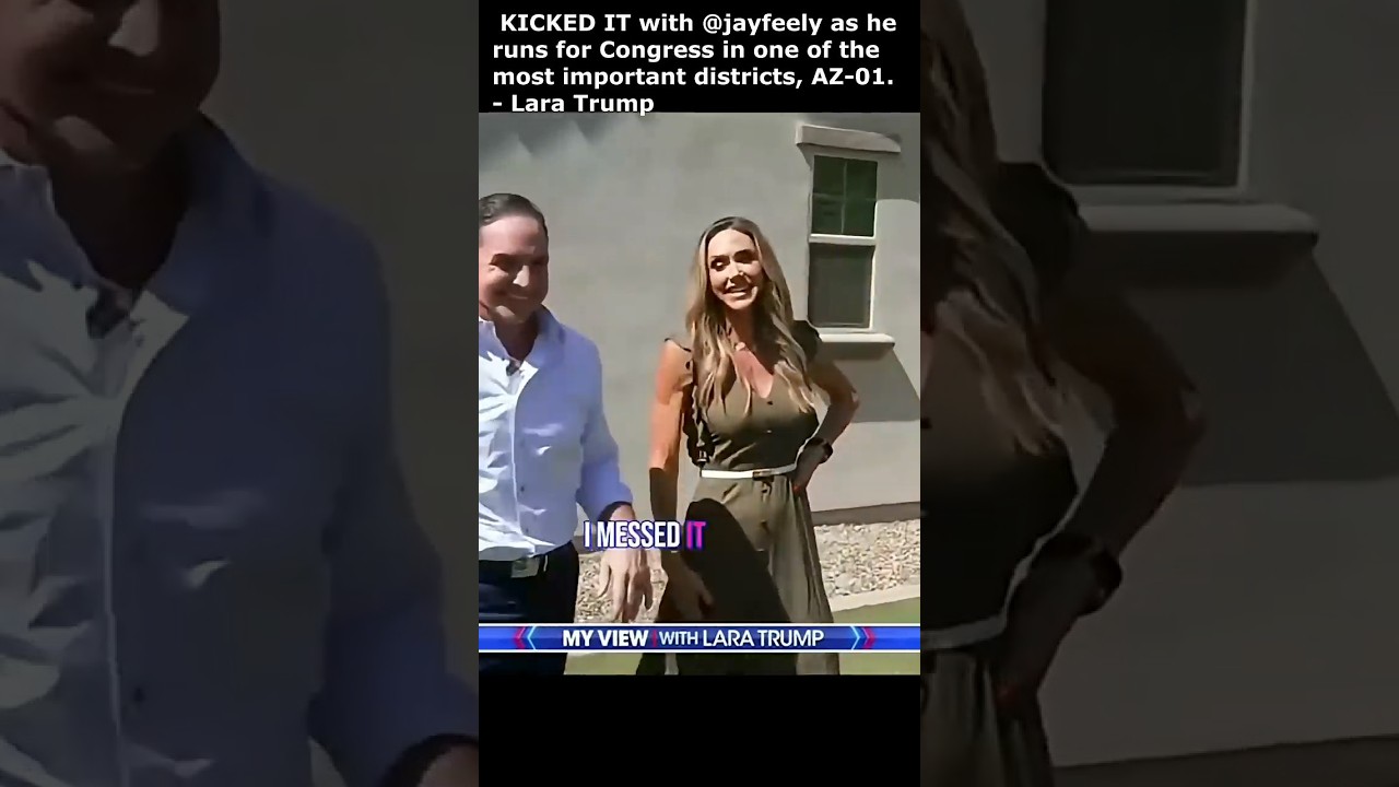 Lara Trump kicked it with Jay Feely as he runs for congress in one of the most important districts❤️