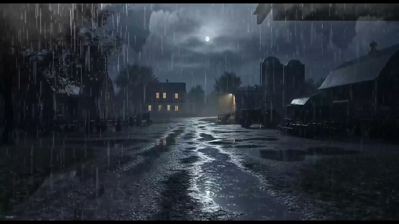 Quiet Rest Mode ⚡ Strong Rainstorm & Calm Thunder