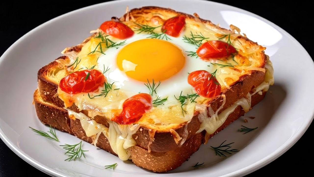 Невероятный, потрясающий горячий бутерброд с яйцом и сыром! Вы никогда раньше не ели такого вкусного