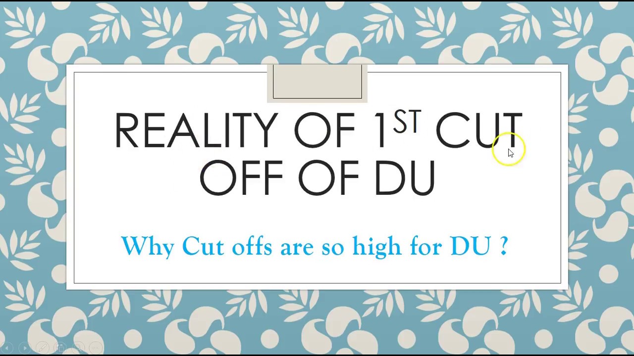 Reality of Delhi University cut off | Reason for High first Cut off | DU admission 2018 | Educademy