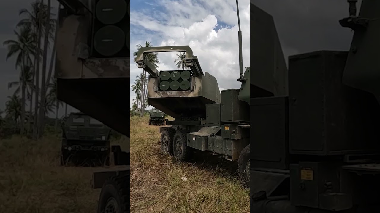 Watch soldiers rattle off HIMARS rockets in the rain forests of the Philippines