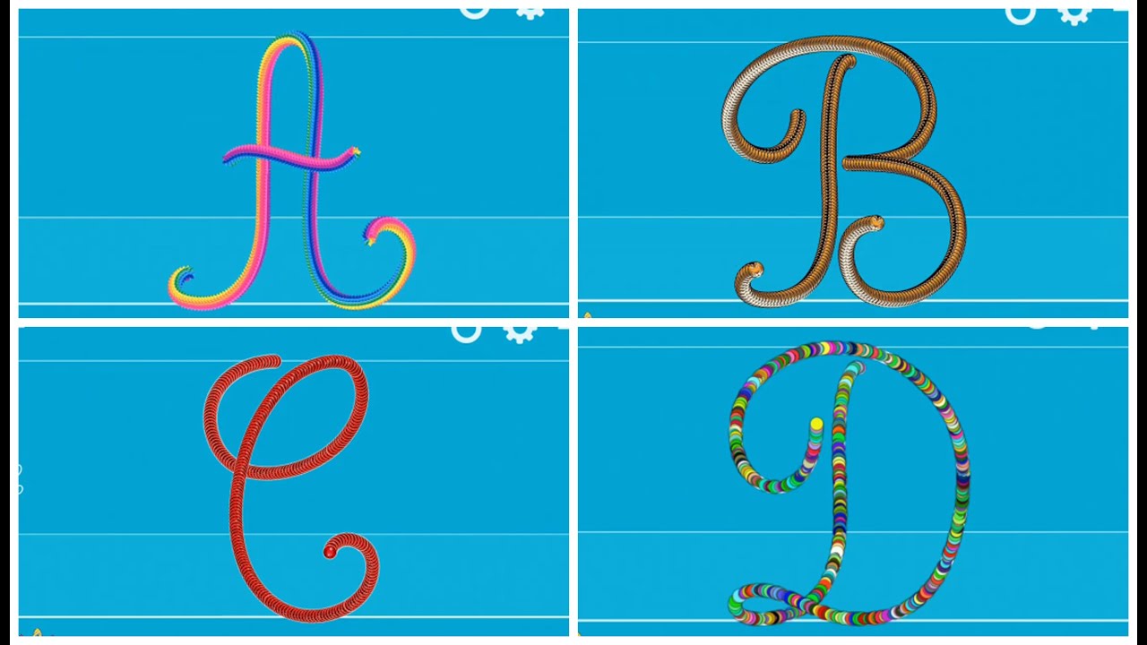 Cursive Writing Wizard – Learn to Write Upper Case Letters with Letter Sound and Letter Name