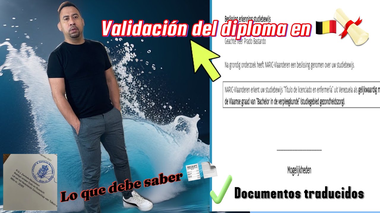 ✅DOCUMENTOS QUE DEBE TRADUCIR EN BÉLGICA🇧🇪 🟢Para la homologación del diploma.📃