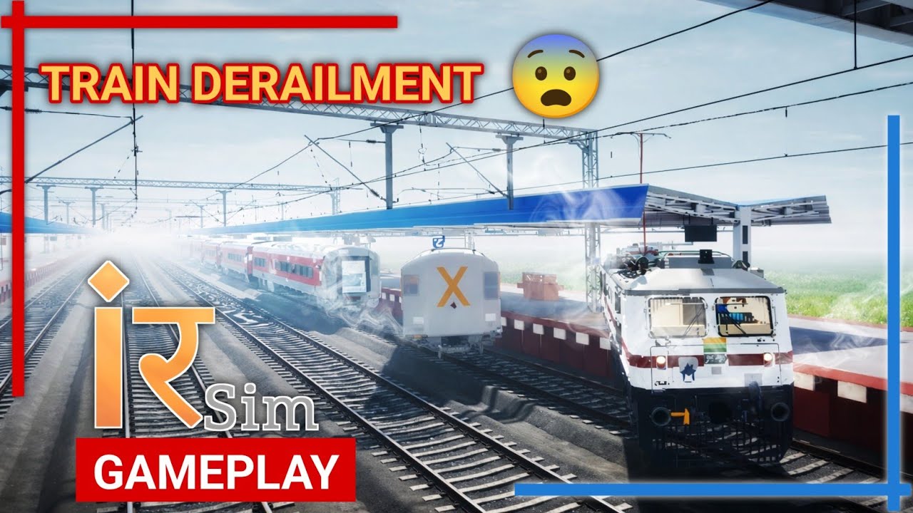 Overspeed at Station 😱 Brake Control Failed | Train Derailment | IR-Sim [Single Player] Gameplay