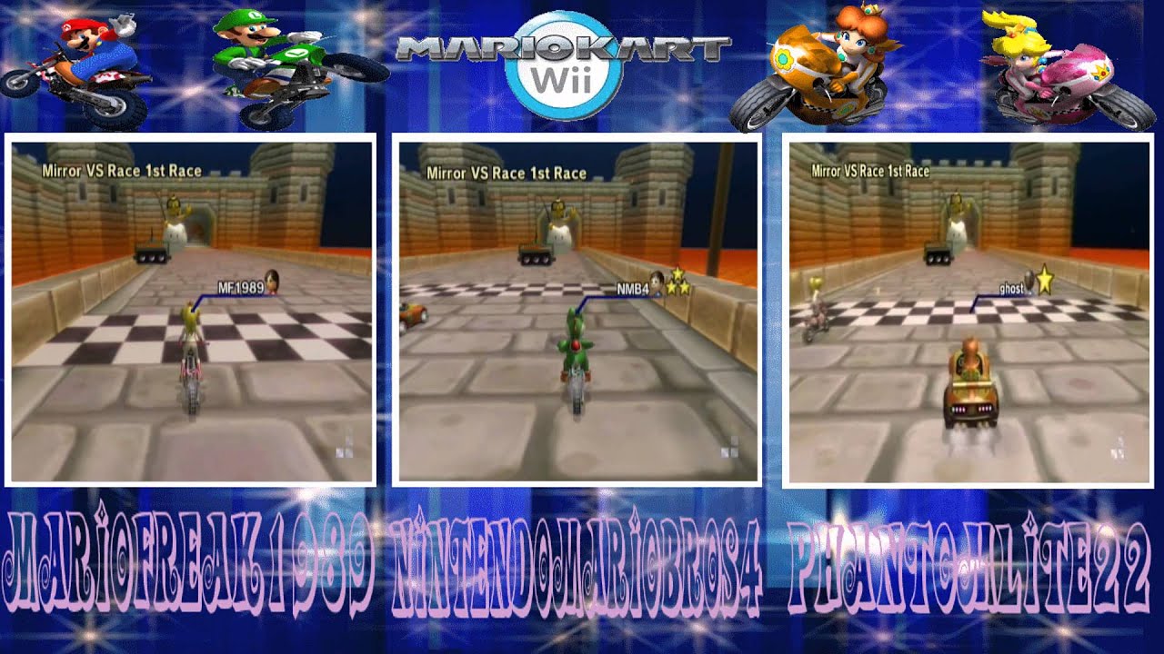 Mario Kart Wii Wi-Fi Races with NintendoMarioBros4 and Phantomlite22