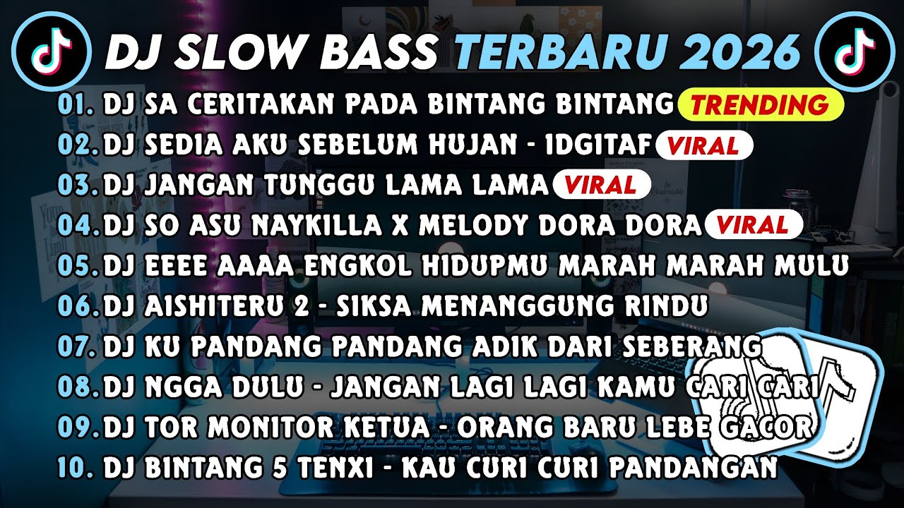 DJ SLOWBASS TERBARU 2026 || DJ SA CERITAKAN PADA BINTANG BINTANG || DJ SEDIA AKU SEBELUM HUJAN VIRAL