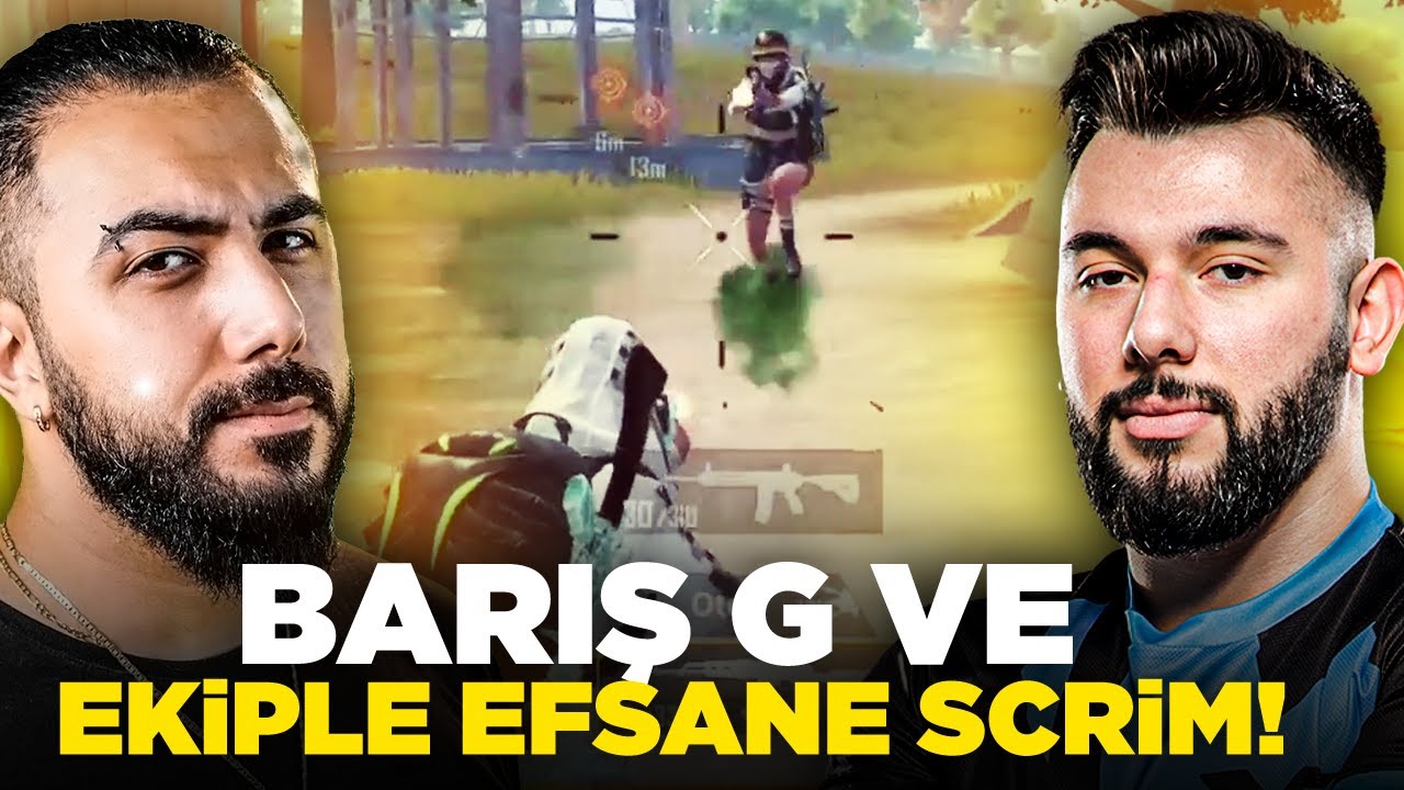 BARIŞ G VE TAKIMLA EFSANE SCRİM! 12 KİLL ALDIM!  #pubgmobile