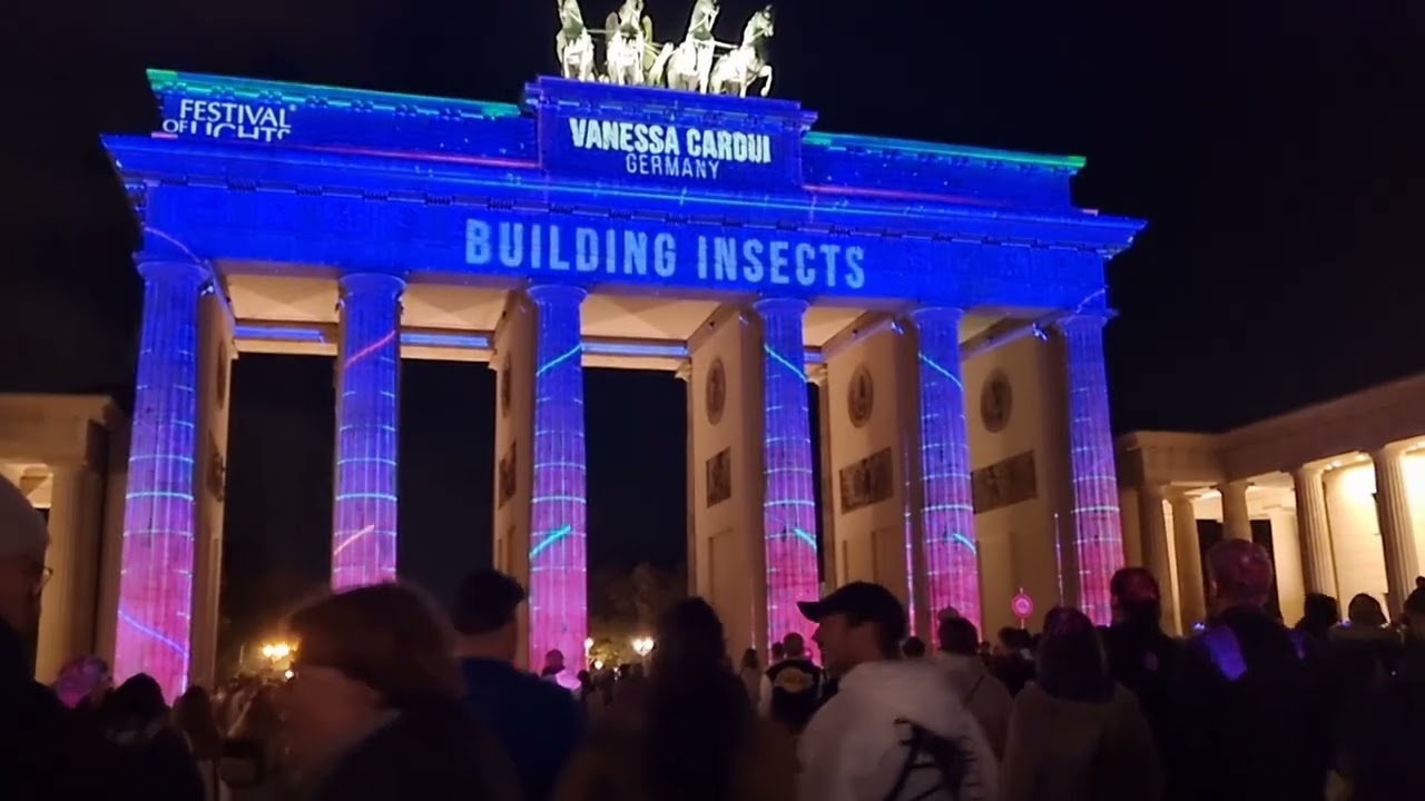 Mapping na berlińskiej Bramie Brandenburskiej