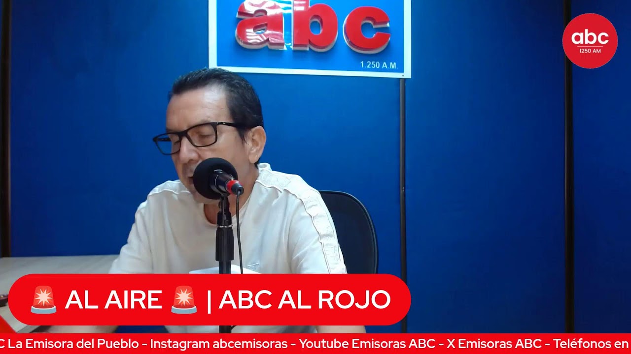 #ABCALROJO  Conduce: Osvaldo Castilla Rojas  04 de Marzo  2026  ABC La Emisora del Pueblo 1.250 AM