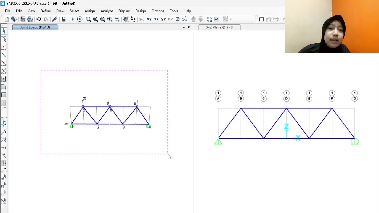 Analisis Rangka Batang - Modul 3 SAP2000 