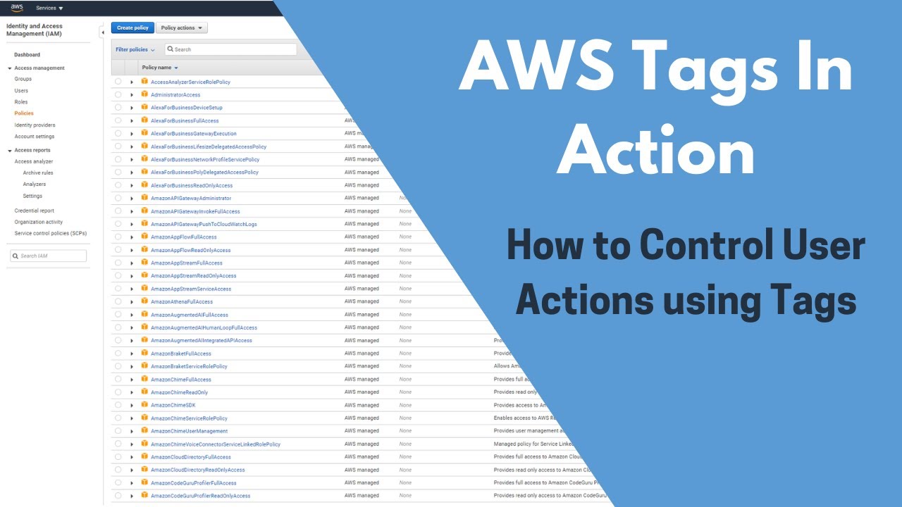 AWS Tags: How To Control User Actions