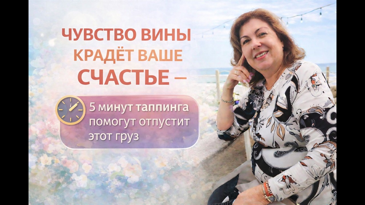 «Чувство вины крадёт ваше счастье — 5 минут таппинга помогут отпустить этот груз»