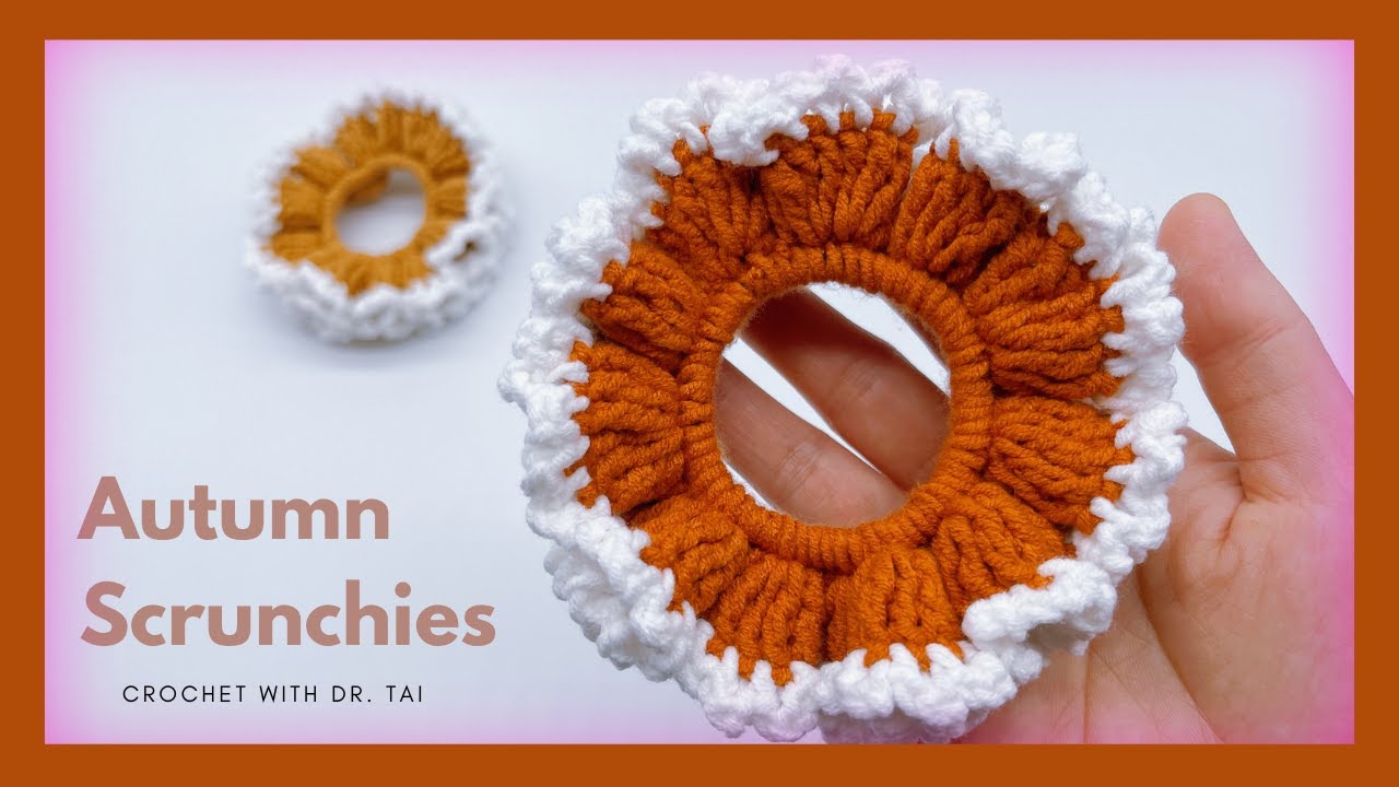 【EP136】 TRY IT!!! Crochet Scrunchies Autumn Pattern | DIY