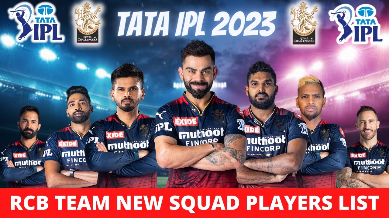 RCB New Squad IPL 2024 | Royal Challengers Bangalore Players List IPL 2024 | RCB Team 2024