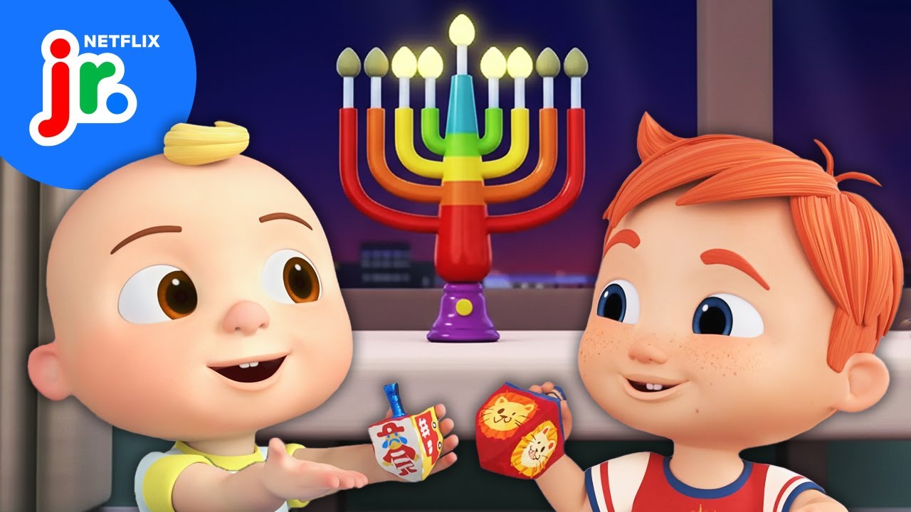 Nico’s Dreidel Dreidel Hanukkah Song 🌟🎶 CoComelon Lane | Netflix Jr