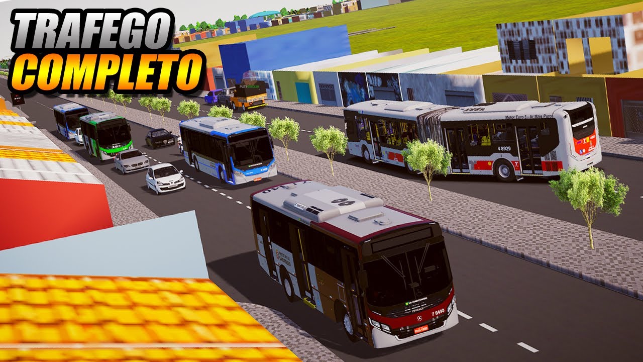 MOD TRAFEGO LEVE E COMPLETO VIROU BAGUNÇA NO TRÂNSITO PROTON BUS SIMULATOR G920