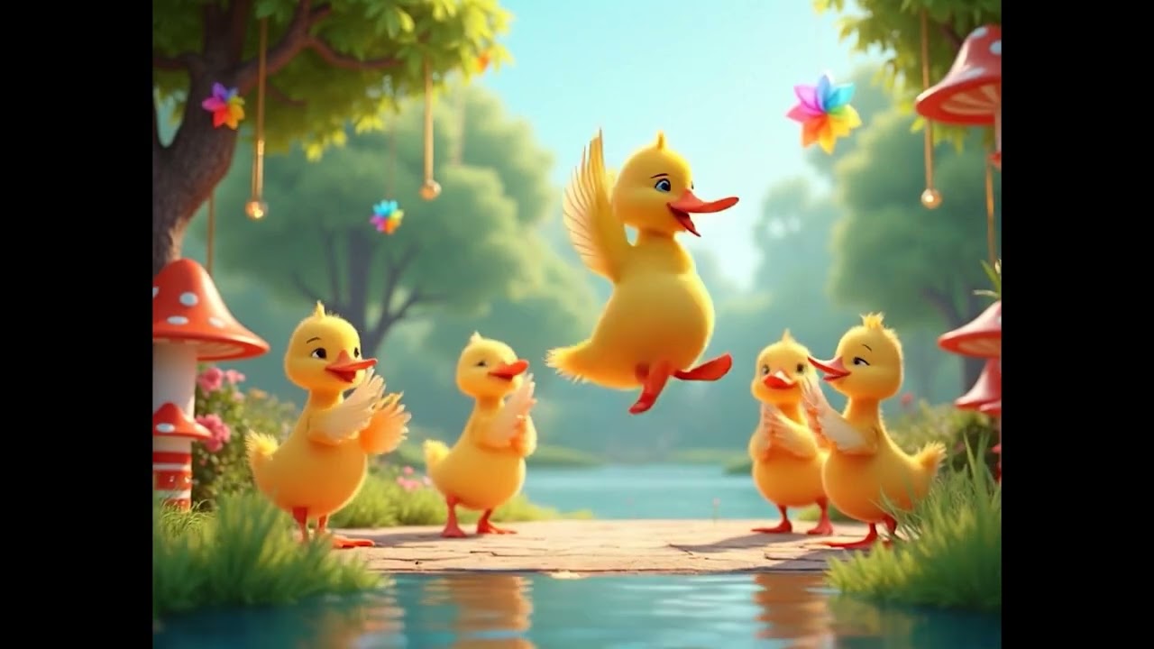Happy Duck Family Song - Sing Along & Dance by the Lake! 🦆✨
