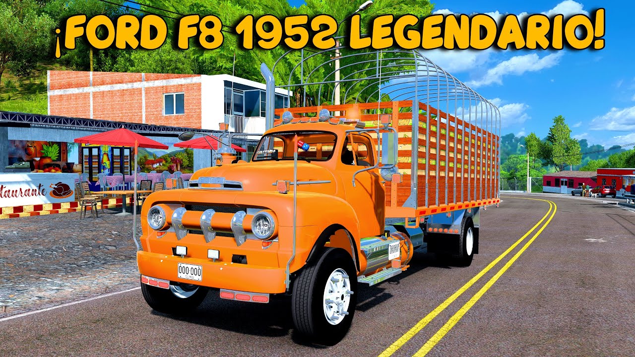 EL LEGENDARIO FORD F8 1952 🚛 EN UNA RUTA ÉPICA CARGADO CON 18 TONELADAS 🔥 | ATS 1.55 | CRM