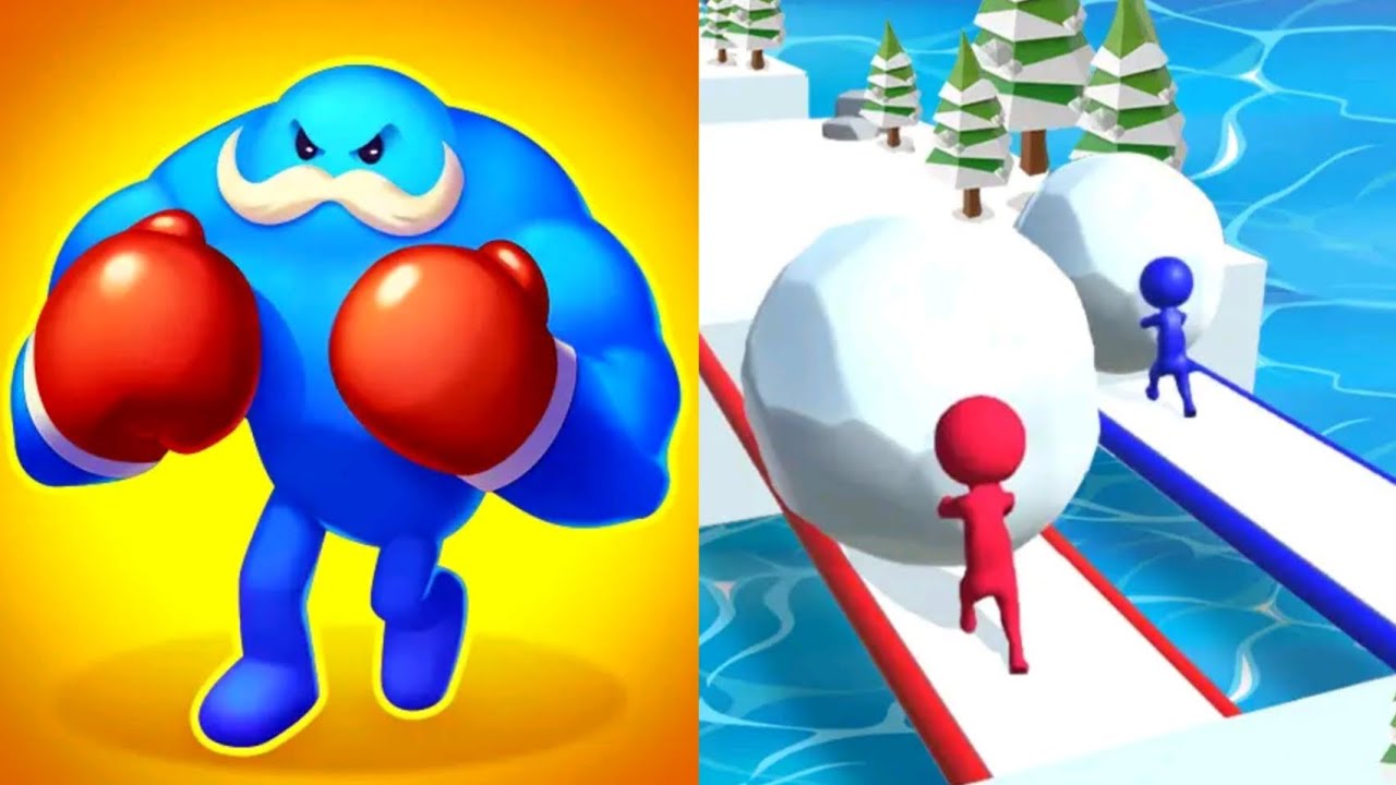 Punchy Race VS Snow Race MAX LEVELS UNLOCKED SPEEDRUN Gameplay