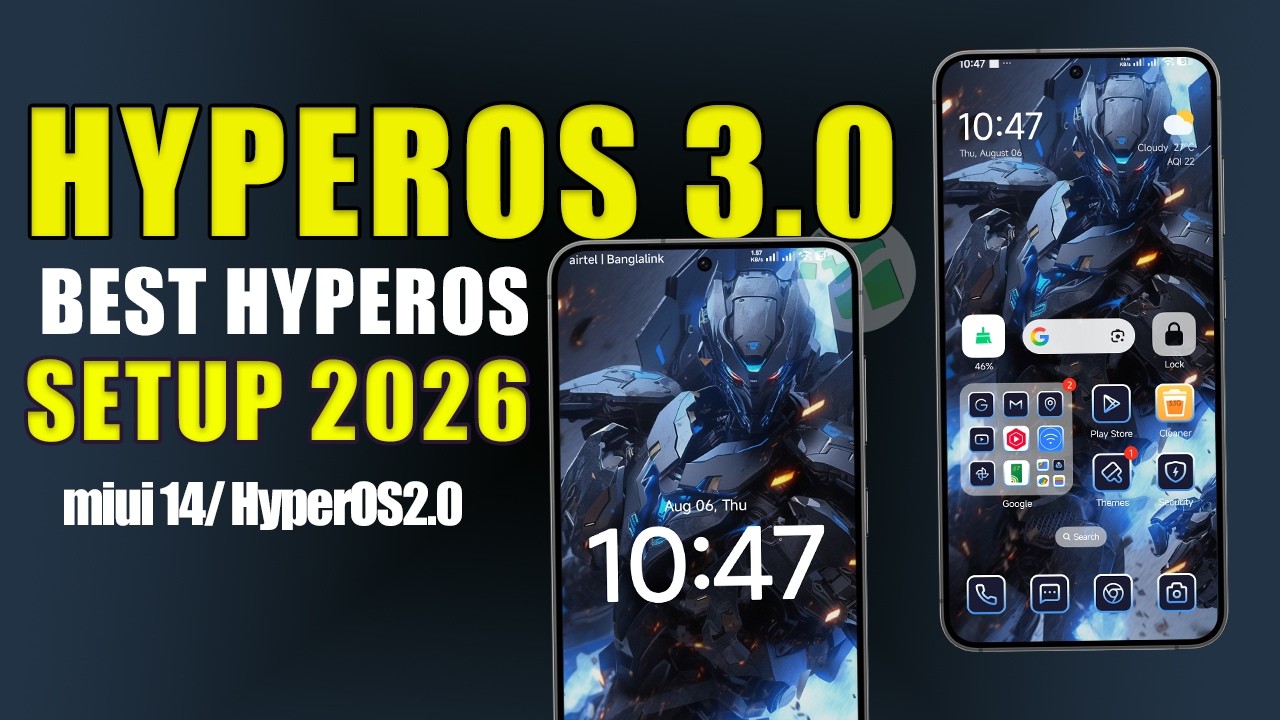 BRAND NEW 😯 HyperOS 3 Best Customization 🤩  For Xiaomi, Redmi, POCO Users