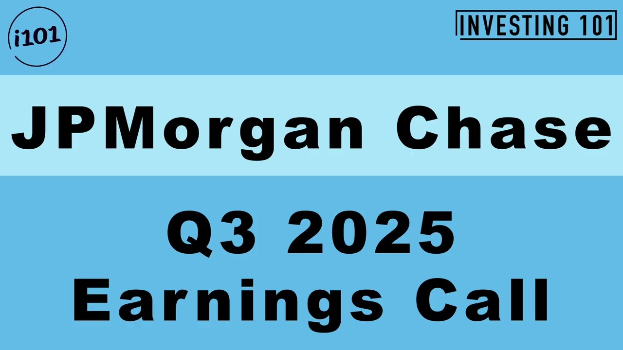 JPMorgan Chase Q3 2025 Earnings Call | Q3 2025 Earnings Conference Call | Q3 2025 Results