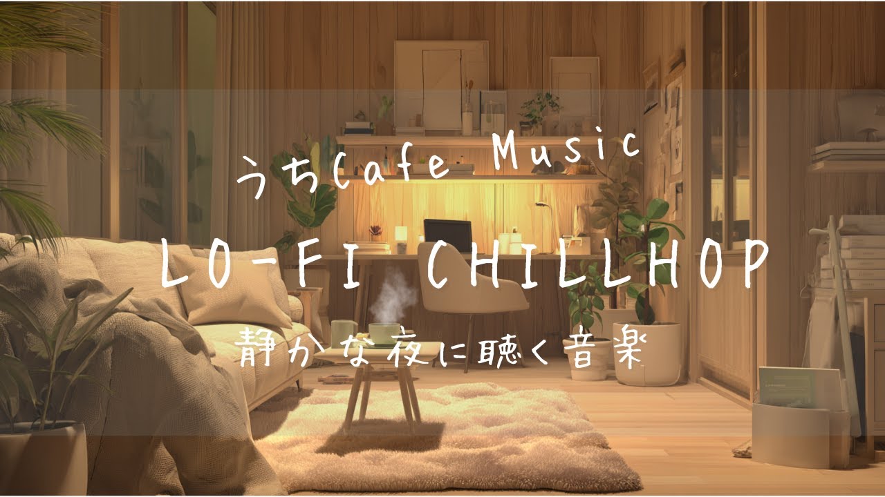 作業・リラックス用BGM｜静かな夜に聴く音楽 Lo-fi Chillhop｜おうちCafe